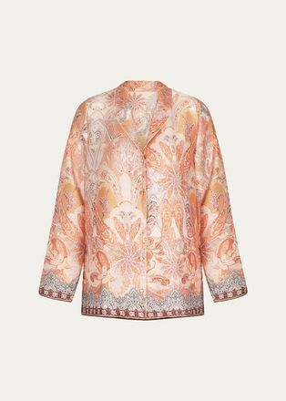 Lise Charmel Paisley-Print Pajama Jacket