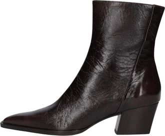 Zinda Schoenen, Dames, Bruin, 40 EU, Leer, Enkellaarsjes 3225