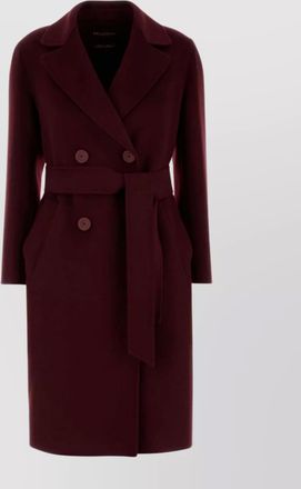Max Mara double breasted belted coat pockets