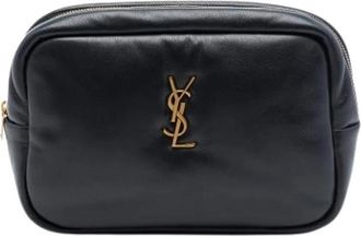 Saint Laurent Pre-owned Leather pouches - Dames - Vintage Tassen - Zwart - ONE Size - Vintage