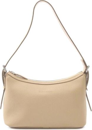 Burberry Pre-owned Shoulder Bags, female, Beige, Size: ONE SIZE Pre-owned Leather Shoulder Bag