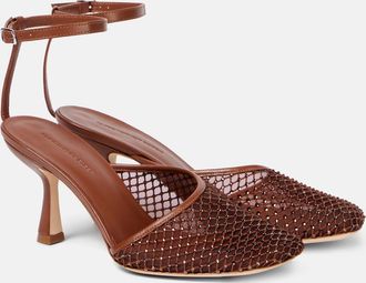 CHRISTOPHER ESBER Pumps Minette in mesh con cristalli