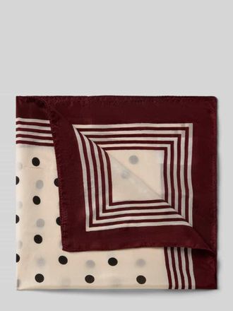 Stefanel Seidentuch im Allover-Look Modell FOULARD POIS in Weiss, Gr&ouml;&szlig;e 1