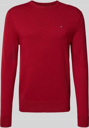 Tommy Hilfiger Regular Fit Strickpullover aus Baumwoll-Kaschmir-Mix in Rot, Größe XXXL