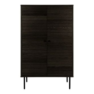 Moloo Aparador alto en roble ahumado 80x130 cm