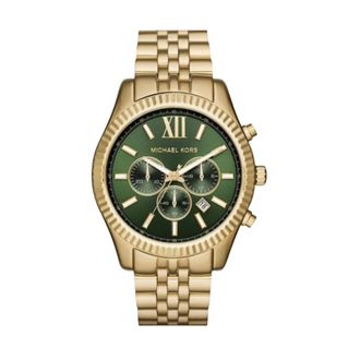 Michael Kors Accessoires, Heren, Geel, ONE Size, Lexington Chronograph Horloge