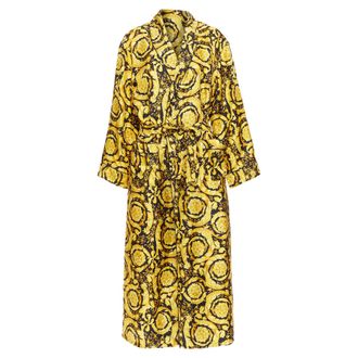 Versace Silk Signature Barocco Robe Gown