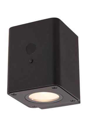 Lucide L&aacute;mpara de pared de aluminio con 1 led integrado, negro