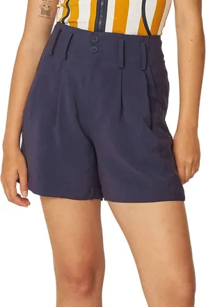 SKFK Neba Shorts In Navy Violet