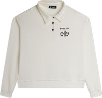 Freddy Felpa Cropped Donna con Scollo Polo Freddy x ELITE