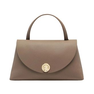 Coccinelle Nikla Medium Schoudertas - Dames - Handtassen - Grijs - ONE Size - Leer - Tassen