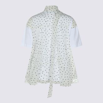 sacai Womens T-Shirts And Polos White _100 % Co