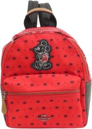 Coach Pre-owned Backpacks, female, Red, Size: ONE SIZE Pre-owned Nylon Backpack