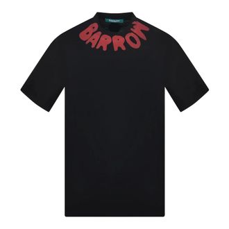 Barrow Barrow - Katoenen T-shirt met logo - Heren - Tops - Zwart - Maat: XS Katoen