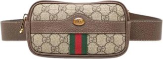 Gucci Pre-owned Belt Bags, female, Beige, Size: ONE SIZE Pre-owned Fabric Crossbody Bag