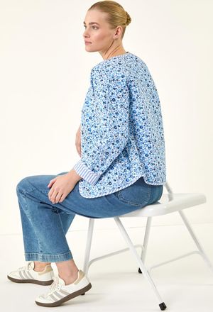 Roman Floral Quilted Jacket