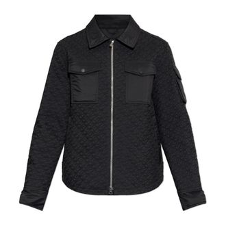 Moose Knuckles Light Jackets, male, Black, Size: M Insulated Jacket With Patch