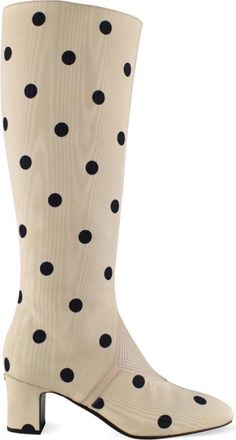 Valentino Garavani Equivoque Boot - Dames - Laarzen met Hak - Beige - 37 EU - Leer - Schoenen