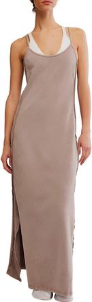 Free People Hot Shot Sleeveless Maxi Dress in Hickory at Nordstrom, Size Medium