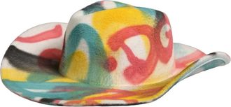 Dolce & Gabbana Wide Brim Fedora - unisex - Hoeden - Veelkleurig - ONE Size - Wol - Accessoires