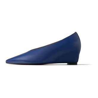 L37 Schoenen, Dames, Blauw, 39 EU, Leer, Heroes for One Day Wedge Pumps