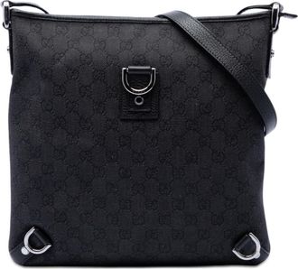Gucci Pre-owned Gucci GG Denim Abbey D Ring Crossbody Unisex TVODMIC9XJPXTUCQ