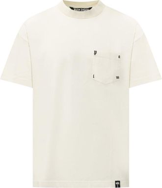 Palm Angels Off White Relaxed T-Shirt
