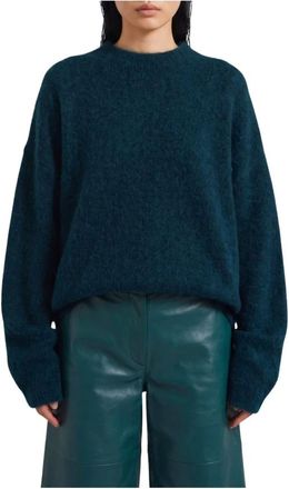 Frankie Shop Timea Mohair Fuzzy Trui - Dames - Truien - Groen - Maat: M Mohair