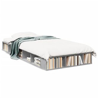 Berkfield Home Bed Frame without Mattress Concrete Grey 90x200 cm