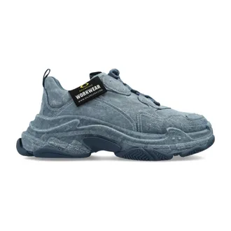 Balenciaga Sneakers, male, Blue, Size: 14 US Triple S Sneakers