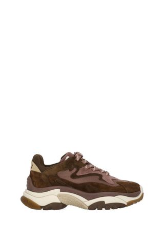 Ash Brown Addict Suede Mesh Sneakers