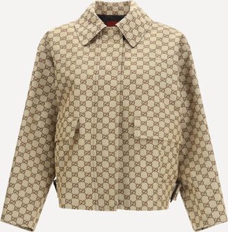 Gucci Bomber in GG Canvas Woman 40