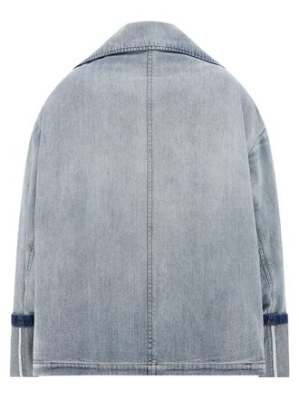 Maison Margiela Double-Breasted Denim Jacket - Light Blue