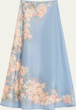 Zimmermann Cascadian Floral Bias Skirt