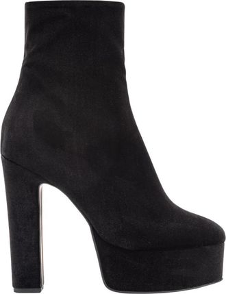 Pinko Heeled Boots - Dames - Laarzen met Hak - Zwart - 37 EU - Leer - Schoenen