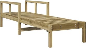 vidaXL Vidaxl - Sun Lounger 199.5x62x55 cm Impregnated Wood Pine