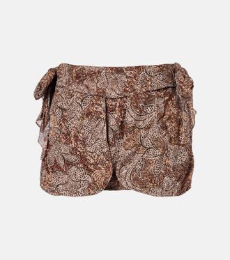 Isabel Marant Minigonna Coralie in cotone con stampa