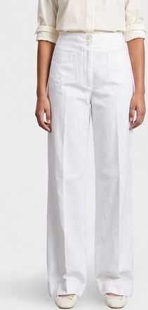 Aspesi Pantaloni straight in cotone e lino
