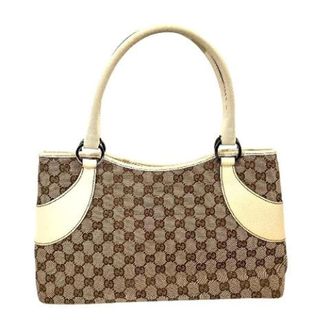 Gucci Vintage, unisex, Bruin, ONE Size, Leer, Pre-owned GG Canvas Tote Bag