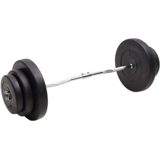 vidaXL vidaXL Bilanciere Curvo con Dischi 60 kg