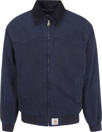 Carhartt Work in Progress OG Santa Fe Jacket - Heren - Bomber jackets - Blauw - S - Katoen - Jassen