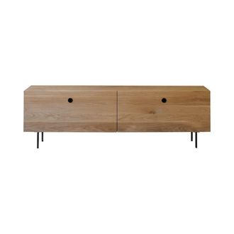 Tikamoon Mueble para TV de roble macizo de 160 cm