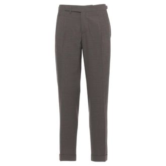 BRIGLIA 1949 Heren, Broeken, Bruin, Maat: 3XL Wol