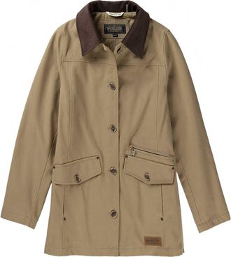 Pendleton Womens Judith Corduroy Collar Field Coat In Old Oak