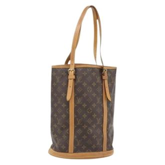 Louis Vuitton Pre-owned Bucket Bags, female, Brown, Size: ONE SIZE Pre-owned Bucket GM