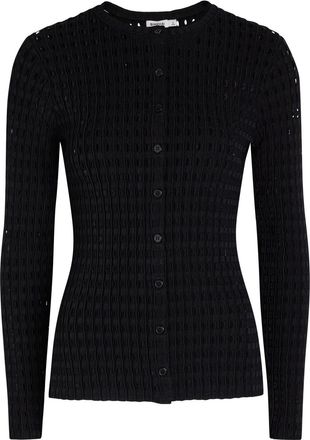 SIMKHAI Mabel Textured Cut-out Knit top - Black - XL (UK16 / XL)