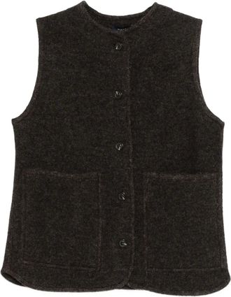 SOEUR Gilet met knopen - Bruin