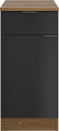 Gami Unterschrank »Eden Küche Unterschrank B.40 1 Tür 1 Schublade« Unterschrank mit 1Tür und 1 Schublade Breite 40 cm