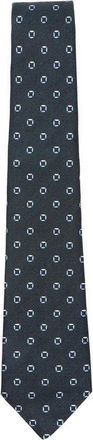 Canali Geometric Tie - Heren - Stropdassen - Blauw - ONE Size - Accessoires