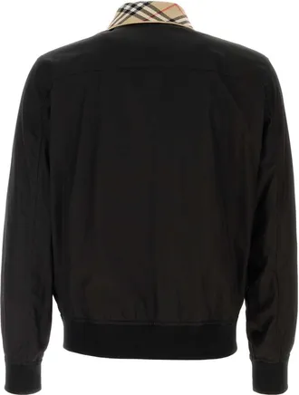 Burberry Mens Black Cotton Jacket Exterior: Giacche E Gilet